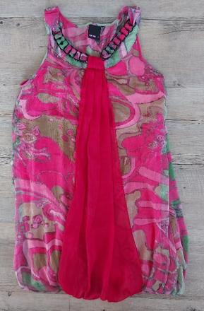 Dámske rúžové letné šaty, s