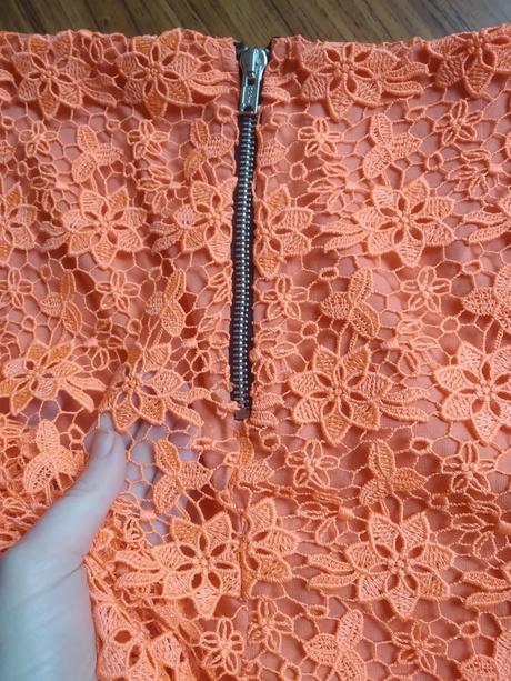 Dámska neónova čipkovaná sukna, topshop,38