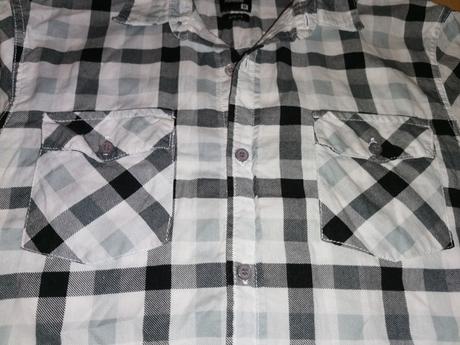 Cierno-biela kosela kocka, fishbone,m