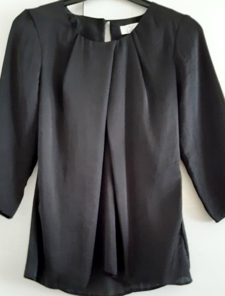 Dorothy perkins čierna saténová blúzka, dorothy perkins,s