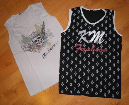 Šedé a čierne tričko, l