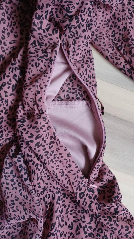 Vzorované šaty s jemným leopardím vzorom, l