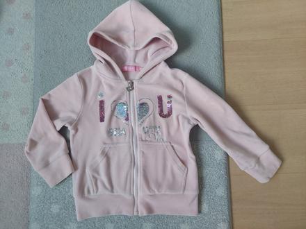 Velurova mäkká mikina veľ.104/110, 104