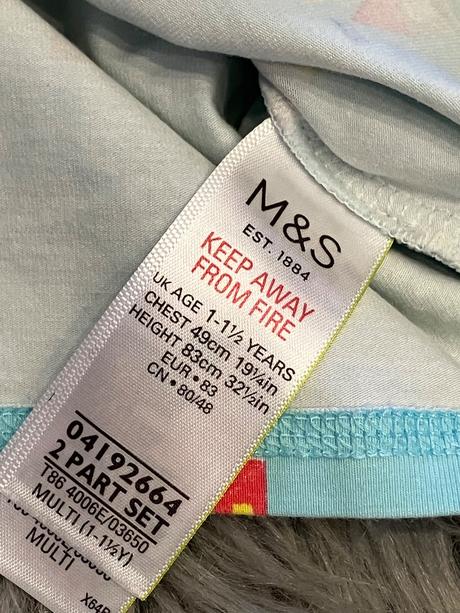 Chlapčenské pyžamo vrch, marks & spencer,86