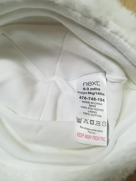 Teplá čiapka 0-3 mes., next