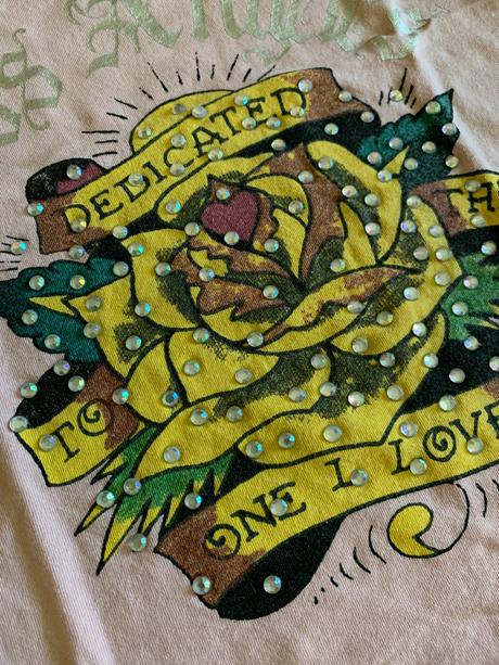 Luxusné tričko ed hardy s kamienkami, ed hardy,92