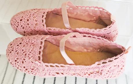 Dievčenské čipkované balerínky, h&m,33