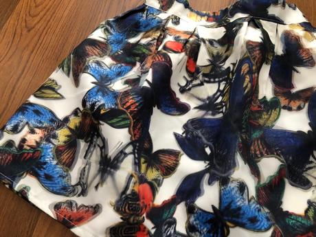 Sukňa s 3d vzorom motýľov, s