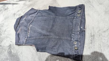 Šedá potrhaná vesta, h&m,xs