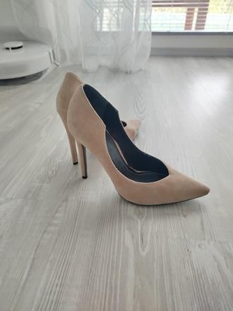 Značkové béžové lodičky , cena s poštovným, 39