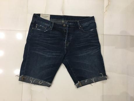 Riflové šortky a&f, abercrombie&fitch,l