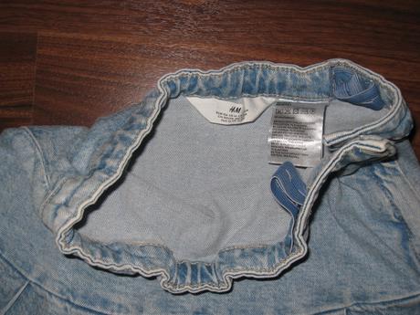 Rifľová sukňa, h&m,152