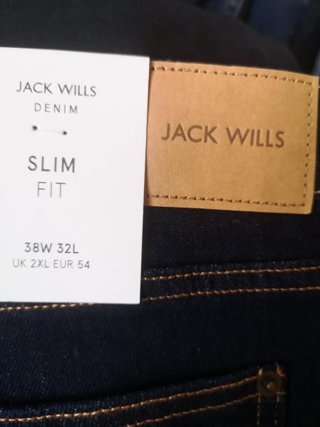 Jack wills pánske rifle veľkost 38w 32l, xxl
