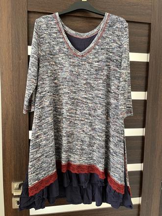 Tunika/ kratšie pletené saty, xl