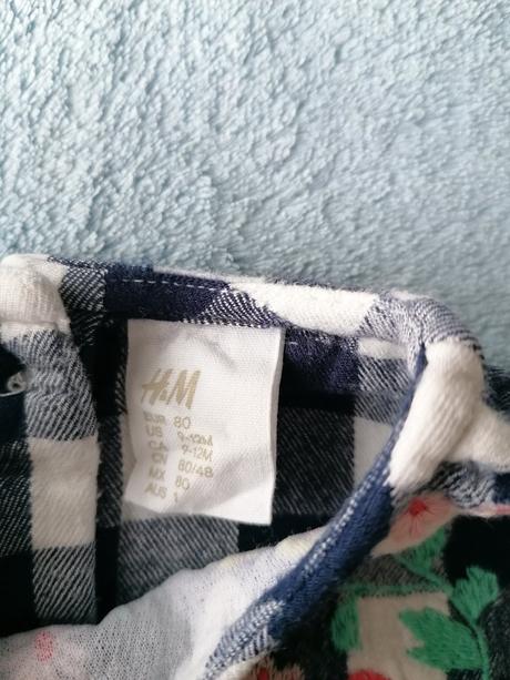 Károvane šaty, h&m,80