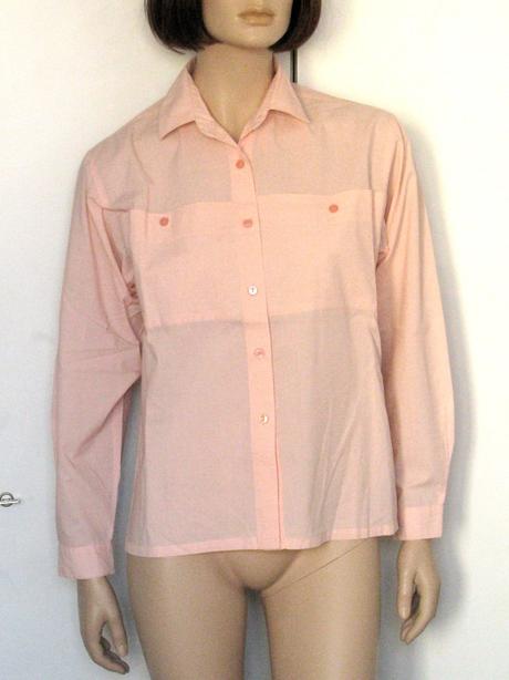 Svetloružová bavlnená košeľa, l