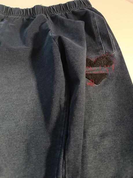 Tepláky riflové, 128