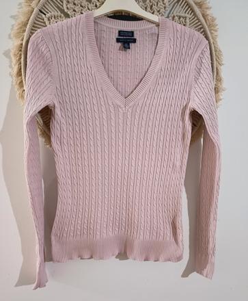 Tommy hilfiger ružový sveter, tommy hilfiger,s