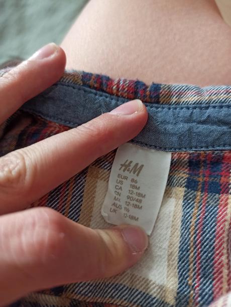 Flanelová košeľa, h&m,86