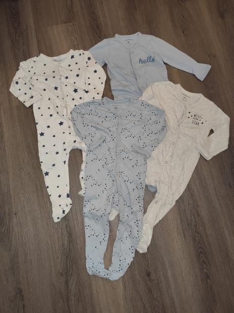 4x pyžamko/overal na spanie, fox & bunny,80