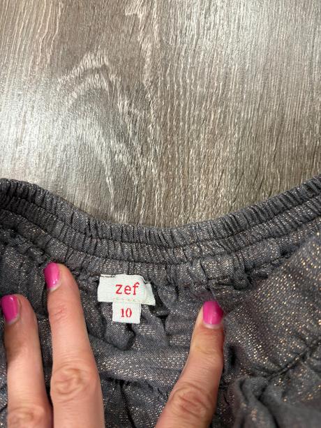 Zef dievcenska metalicka suknicka na 10 rokov, 140
