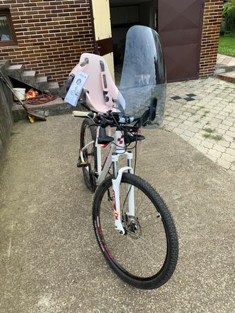 Predná cyklosedačka urban iki sakura ružová, 