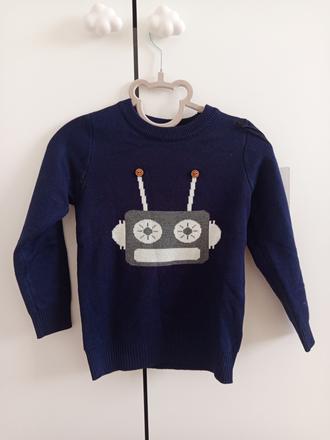 Chlapčenský modrý svetrík - velkosť 24 mesiacov, 86