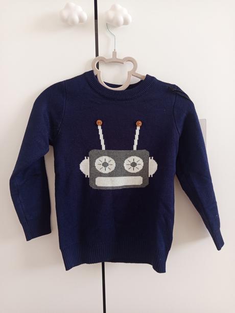 Chlapčenský modrý svetrík - velkosť 24 mesiacov, 86