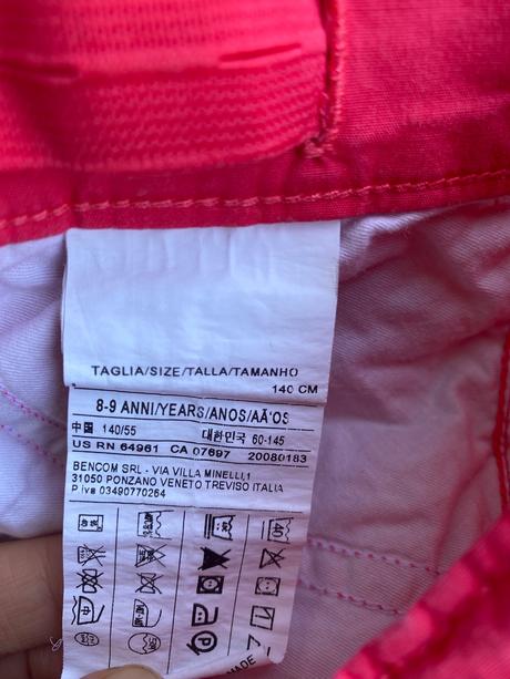 Dievčenské nohavice, benetton,140