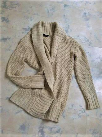 Teplý dlhý kardigán, l