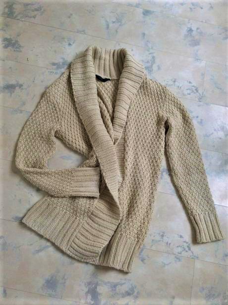 Teplý dlhý kardigán, l