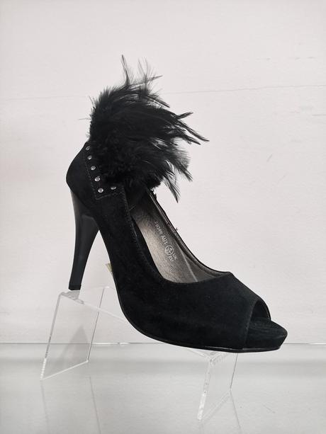 Dámske kožené spoločenské lodičky 9118 z, 38 / 40