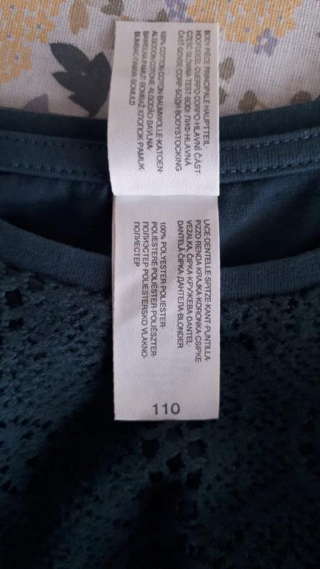 Tričko s čipkou, palomino,110