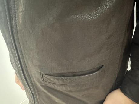 Pánska kožená bunda veľkosť m, 50