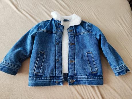 Zateplená riflová bunda, pepco,86