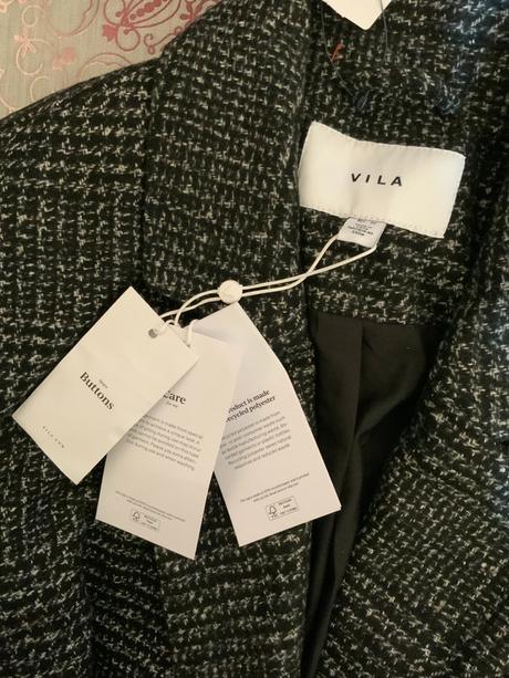 Karovany kockovany kabát vila, s