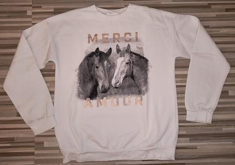 Koníková mikina, h&m,158