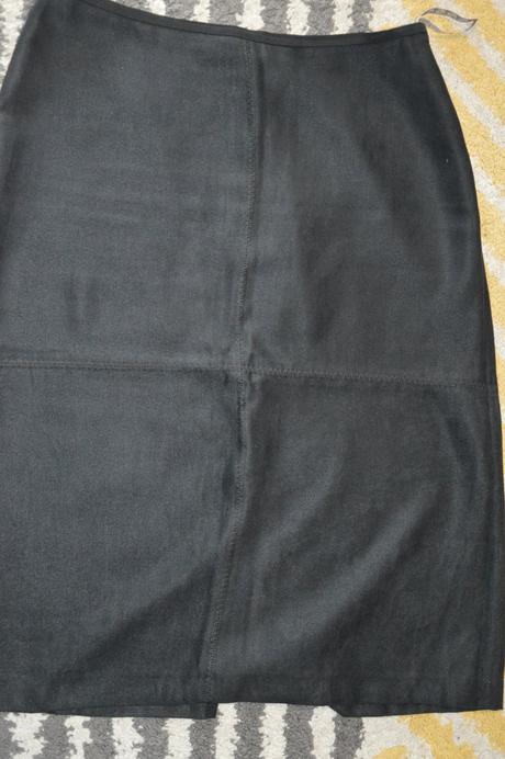 Semišová sukňa pod kolená, ad style,38