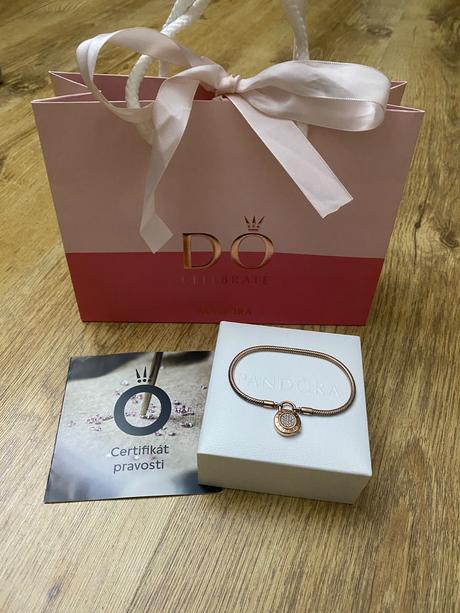 Pandora rosegold naramok, pandora