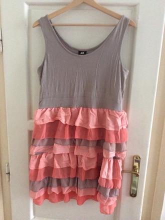 Krásne volánov saty hm, h&m,l