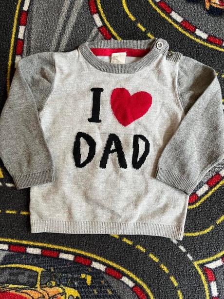 Svetrík i love dad, h&m,74