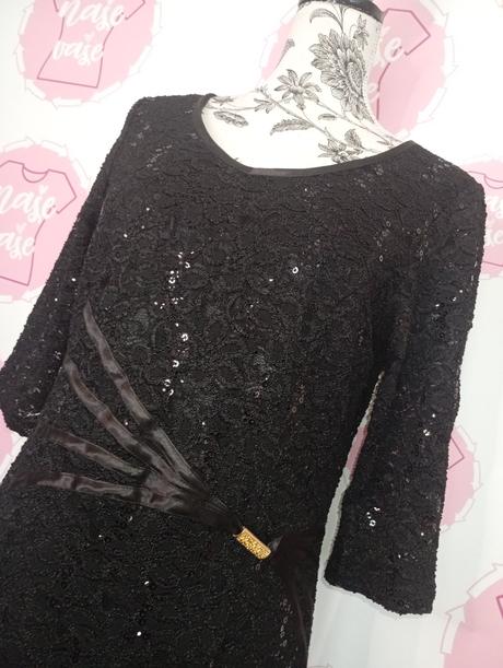 Spoločenské šaty s trblietkami, 44