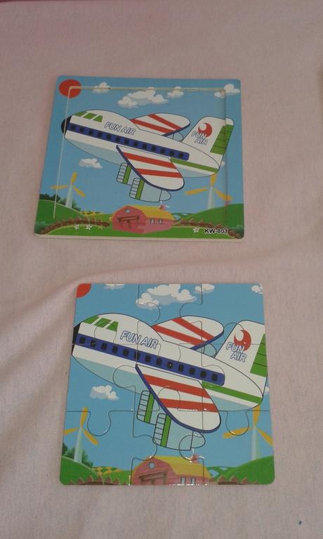 Puzzle 3x3 lietadlo,