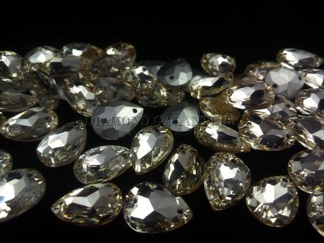 Našívacie kamienky sklenené 13x18 mm, 