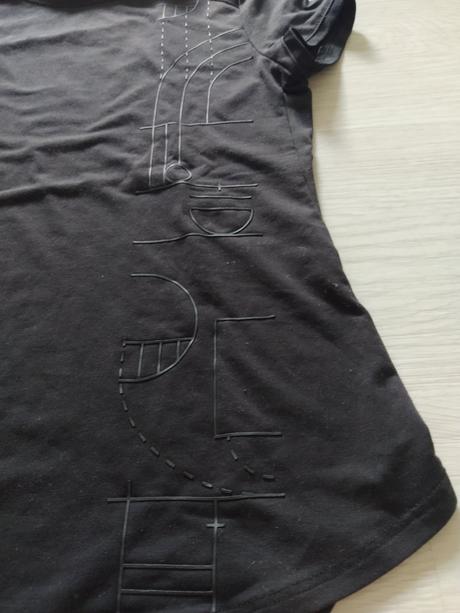 Čierne športové tričko.140-146, decathlon,140