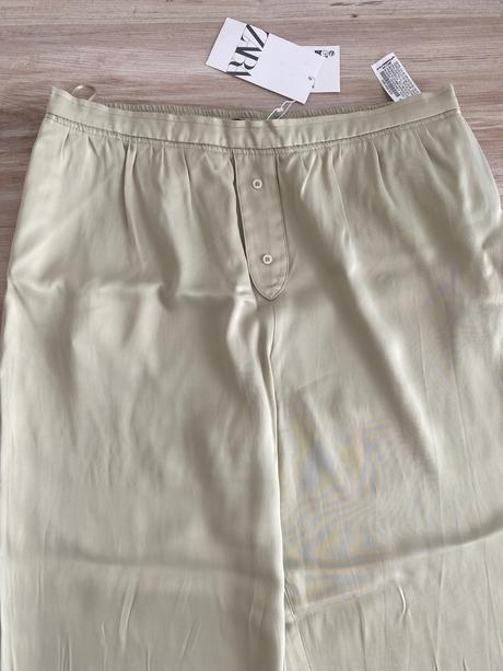 Nohavice zara v pyzamovom style c. l, zara,l