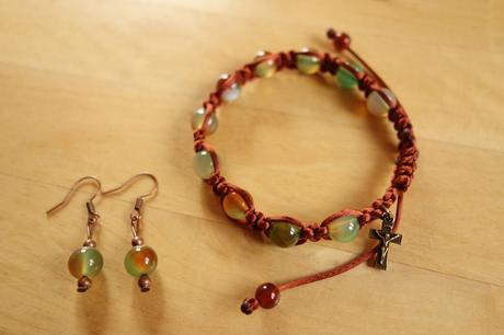 Ruženec desiatok - náramok, 