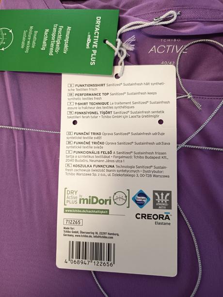 Nové funkčné tričko s 3/4 rukávmi, 40/42 tchibo, m