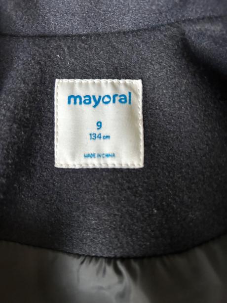 Vlnený kabát mayoral dievčenský, mayoral,134