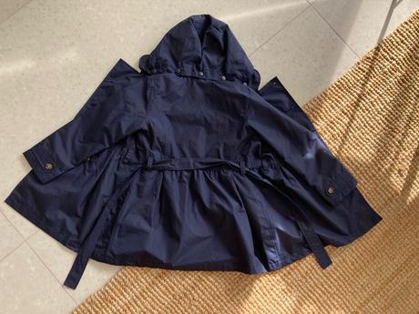 Tmavomodrý trenchcoat 122/128, tchibo,128